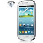 Silberne Samsung Galaxy S3 Mini Cases mit Glitzer mit Schutzfolie mini 