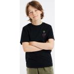 Reduzierte Schwarze Protest Rundhals-Ausschnitt Printed Shirts für Kinder & Druck-Shirts für Kinder aus Baumwolle für Jungen Größe 116 