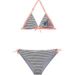 Gestreifte Protest Triangel Bikinis für Kinder Größe 152 