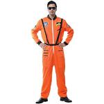 Orange Astronauten-Kostüme für Herren Größe L 