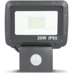 Forever Proxim LED Fluter Flutlicht 20W 1600 lm ersetzt 104W Bewegungsmelder IP65 Wasserfest Neutralweiß - 45746
