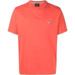 PS Paul Smith T-Shirt mit Logo-Patch - Orange