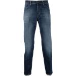 Indigofarbene PT Torino Tapered Jeans Faded aus Denim für Herren Weite 33, Länge 30 