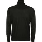 Reduzierte Schwarze PT Torino Rollkragen Feinripp-Unterhemden aus Wolle für Herren Größe XL 