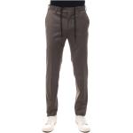Reduzierte Braune Pantaloni Torino Chino aus Flanell für Herren Größe 3 XL 