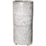 Weiße Rustikale 40 cm Runde Pflanzkübel & Blumentöpfe 40 cm aus Keramik Indoor 