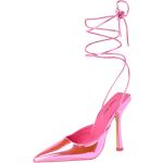 Neonpinke Spitze Pfennigabsatz High Heels & Stiletto-Pumps aus Kunstleder für Damen Größe 40,5 mit Absatzhöhe 5cm bis 7cm 