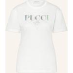 Reduzierte Silberne Emilio Pucci T-Shirts Metallic aus Baumwolle für Damen Größe XS 