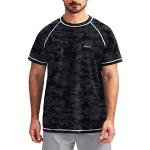 Schwarze Camouflage Herrenbadeshirts & Herrenschwimmshirts Größe 3 XL für den für den Sommer 