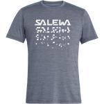 Melierte Kurzärmelige Salewa Puez T-Shirts aus Cord für Herren Übergrößen 