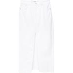 Weiße Jeansröcke mit Reißverschluss aus Denim für Damen Größe S 