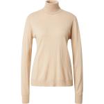Reduzierte Beige Langärmelige Bruuns Bazaar Rollkragen Kaschmir-Pullover aus Wolle für Damen Größe XL 
