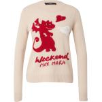 Reduzierte Rote Langärmelige Max Mara Weekend by Max Mara Kaschmir-Pullover aus Wolle für Damen Größe S 
