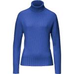 Royalblaue Peter Hahn Rollkragen Kaschmir-Pullover maschinenwaschbar für Damen Größe XL 