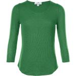 Grüne 3/4-ärmelige Peter Hahn Kaschmir-Pullover aus Kaschmir Handwäsche für Damen Größe L 