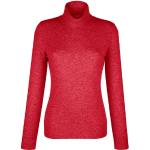 Rote Alba Moda Rollkragen Kaschmir-Pullover enganliegend für Damen 