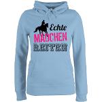 Hellblaue Motiv shirtracer Damenhoodies & Damenkapuzenpullover mit Pferdemotiv aus Baumwolle Größe S 