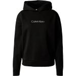 Reduzierte Schwarze Calvin Klein Damensweatshirts mit Kapuze Größe L Große Größen 