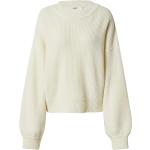 Offwhitefarbene Kaschmir-Pullover aus Wolle für Damen Größe L Große Größen 