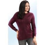 Bordeauxrote bader Asymmetrische Pullover aus Acryl für Damen Größe XL 