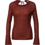 Reduzierte Braune Unifarbene Langärmelige Weekday Strickpullover aus Wolle für Damen Größe M 