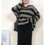 Schwarze Rundhals-Ausschnitt Damenlongpullover & Damenlongpullis aus Wolle Einheitsgröße für den für den Herbst 
