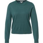 Blaue Unifarbene s.Oliver Rundhals-Ausschnitt Rundhals-Pullover für Damen Größe S 