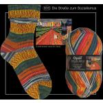 Pullover- und Sockenwolle 4-fach in Variation nach Hundertwasser-Werken von Opal, Die Straße zum Sozialismus - Werk 833