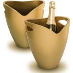 FineBuy Champagnerkühler 28,5x37,5x28,5 cm Aluminium Massiv
