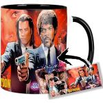 Pulp Fiction John Travolta Samuel L Jackson Quentin Tarantino Tasse Innen & Henkel Schwarz Keramikbecher Mug