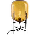 Schwarze Moderne Pulpo Oda Runde Designer Tischlampen aus Glas E14 Energieklasse mit Energieklasse G 