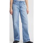 Hellblaue Unifarbene PULZ 5-Pocket Jeans aus Denim für Damen Weite 29, Länge 30 