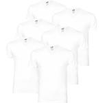 PUMA 6 er Pack Basic V Neck T-Shirt Men Herren Unterhemd V-Ausschnitt, Farbe:300 - White, Bekleidungsgröße:S