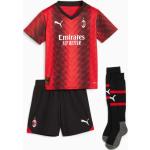PUMA AC Milan 23/24 Heimtrikot Mini-Kit Für Kinder | Mit Aucun | Rot/Schwarz | Größe: 116