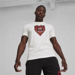 Reduzierte Weiße Kurzärmelige Puma AC Mailand T-Shirts für Herren Größe XS 