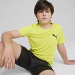 Limettengrüne Puma Active Kinder T-Shirts für Jungen Größe 164 