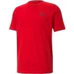 Reduzierte Rote Puma Active T-Shirts aus Polyester für Herren Größe S 