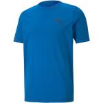Reduzierte Blaue Puma Active T-Shirts aus Polyester für Herren Größe M 