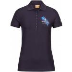 Blaue Sportliche Kurzärmelige Puma Kurzarm-Poloshirts aus Baumwolle für Damen Größe L 