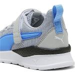 Blaue Puma Anzarun Low Sneaker mit Klettverschluss aus Textil für Kinder Größe 35 