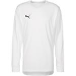Reduzierte Weiße Langärmelige Puma Katzen-Shirts mit Basketball-Motiv für Herren Größe S 