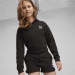 Schwarze Puma Kinderkapuzenmäntel für Mädchen Größe 140 für den für den Winter 