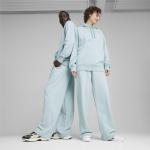 Reduzierte Blaue Langärmelige Puma Damenhoodies & Damenkapuzenpullover aus Jersey mit Kapuze Größe XL 