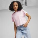 Pinke Kurzärmelige Puma Kinder T-Shirts aus Jersey für Mädchen Größe 176 