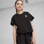 Schwarze Kurzärmelige Puma Kinder T-Shirts aus Jersey für Mädchen Größe 176 