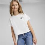 Weiße Kurzärmelige Puma Kinder T-Shirts aus Jersey für Mädchen Größe 176 