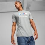 Reduzierte Graue Kurzärmelige Puma BMW BMW Merchandise T-Shirts aus Jersey für Herren Größe M 