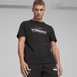 Schwarze Kurzärmelige Puma BMW T-Shirts für Herren Größe XL 