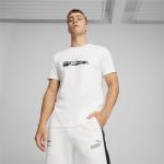 Reduzierte Weiße Kurzärmelige Puma BMW BMW Merchandise T-Shirts aus Jersey für Herren Größe M 
