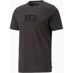 Schwarze Kurzärmelige Puma BMW Rundhals-Ausschnitt T-Shirts für Herren Größe XS 
